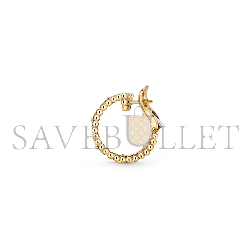 V*N CL*F arpels perlÉe clovers hoop earrings vcaro3ye00